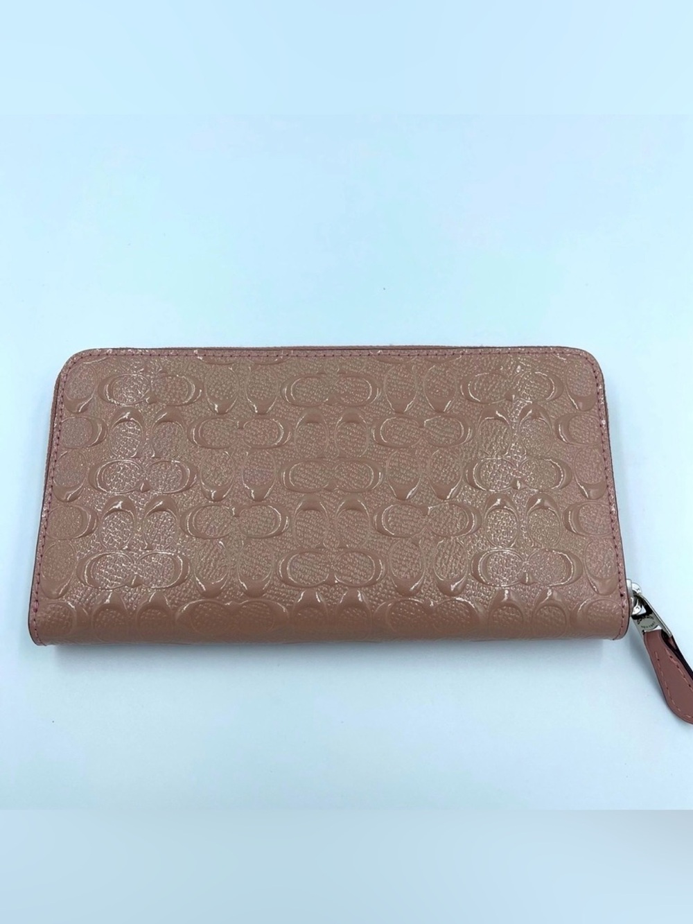 Coach Zip Around Accordion Wallet Blush NWT - Picture 4 of 6